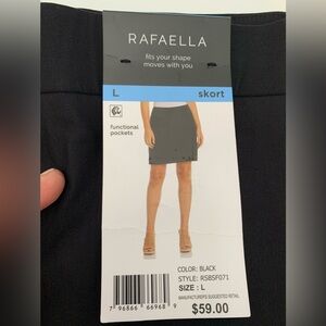 Rafaella Elegant Black Skort